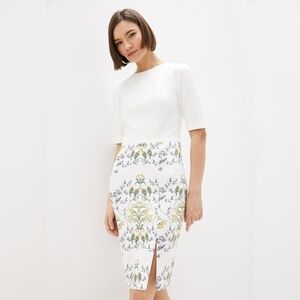 ted baker gabie dress ivory Ted Baker | Dresses | Ted Baker London Gabie Oneshoulder Drape Midi Dress  Ivory White